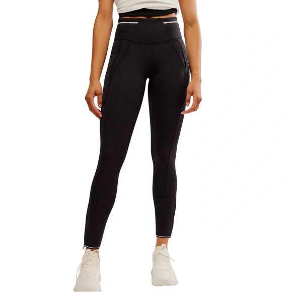 NWT Free People Women's Keepin' Cozy Fleece-Lined Women's High-Waisted Leggings - Picture 1 of 14